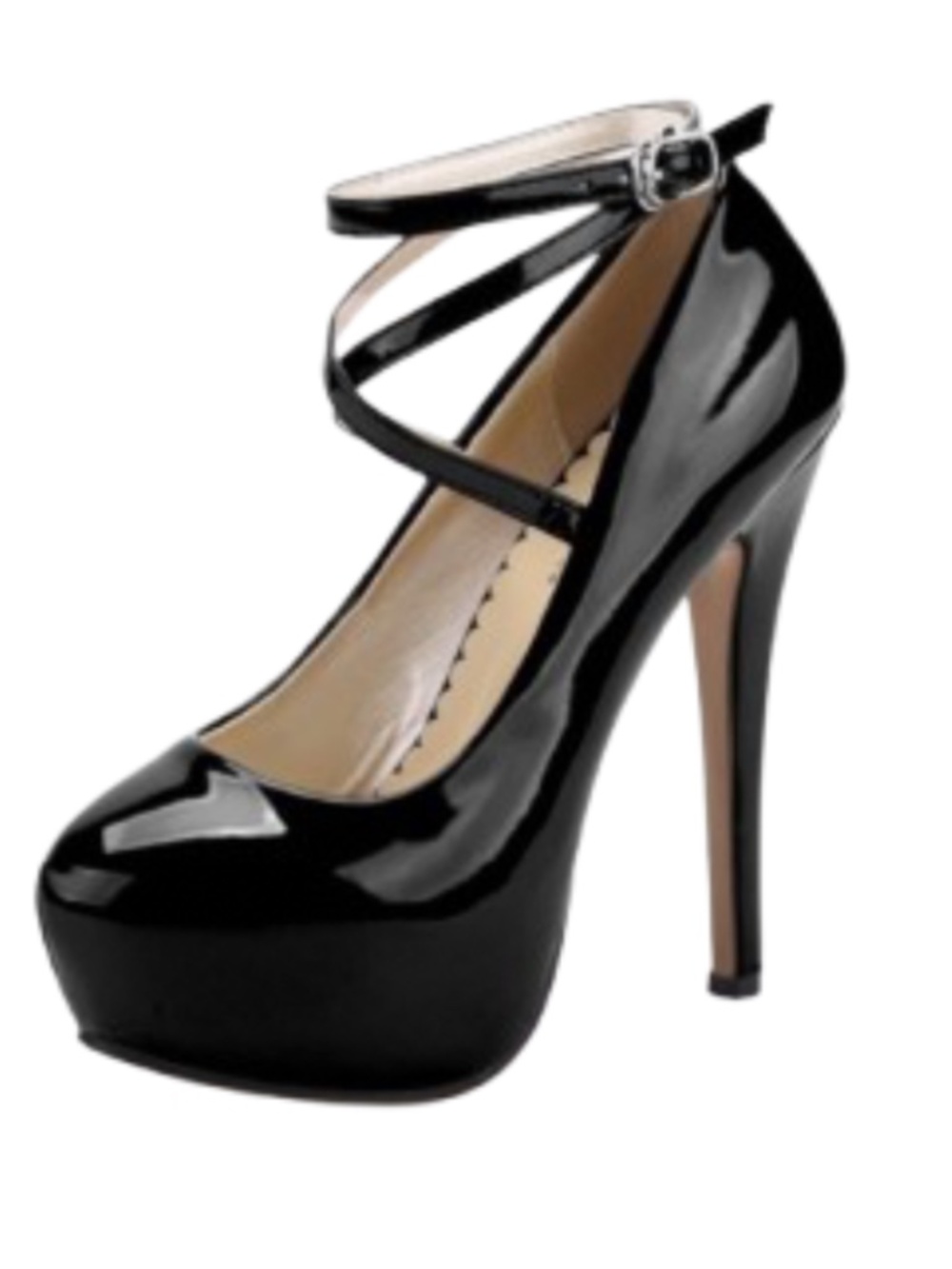 Women’s OCHENTA Ankle Strap Platform Pumps Stiletto  Heels